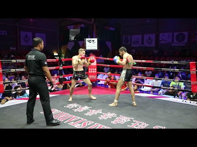 Javad PhuketTopTeam vs Sasha Siam Muay Thai Academy Muay Thai fight 9 Nov 2017