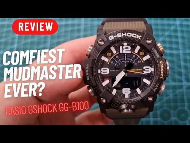 THE COMFIEST MUDMASTER EVER? REVIEW: GG-B100-1A3ER GSHOCK MUDMASTER