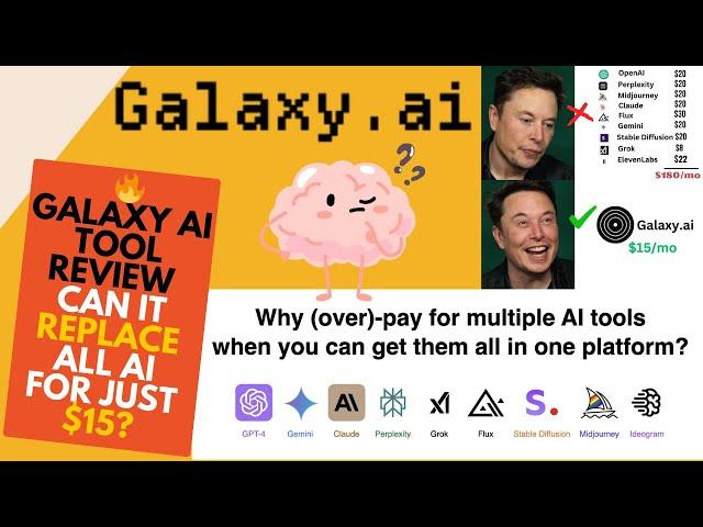 Galaxy AI Tool Review: Can It Replace ChatGPT, Midjourney, & More for Just $15 | AI Video Generator