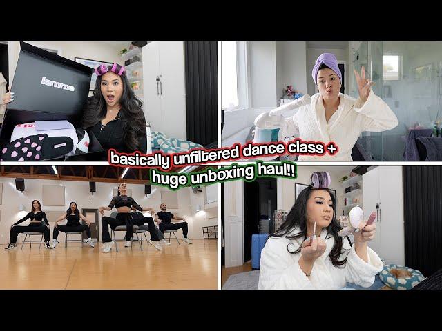 BASICALLY UNFILTERED DANCE CLASS + Huge Unboxing Haul!! Vlogmas Day 9