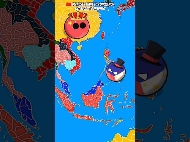 Countries in a nutshell|China Attacked Phillipines|Get ready for war️#countryballs#entertainment