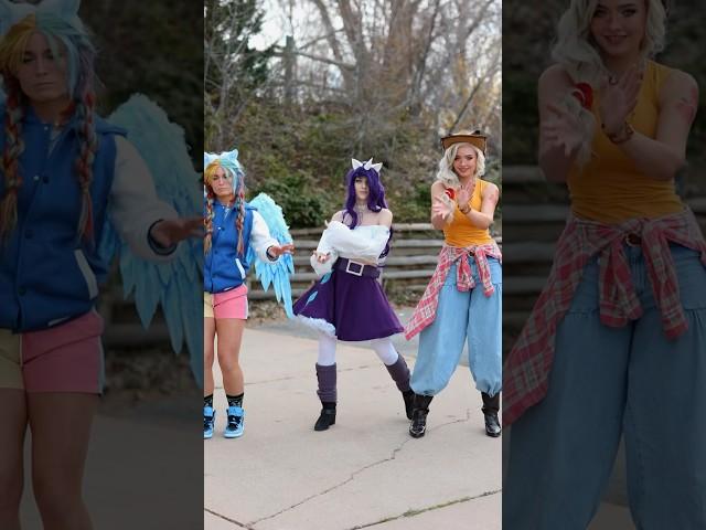 Just the way you are mlp dance! W/ @Athena_grimes @halcybella #mlp #rarity #applejack #rainbowdash