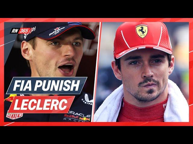 FIA Punish Leclerc As Verstappen Penalty Confirmed | F1 Update