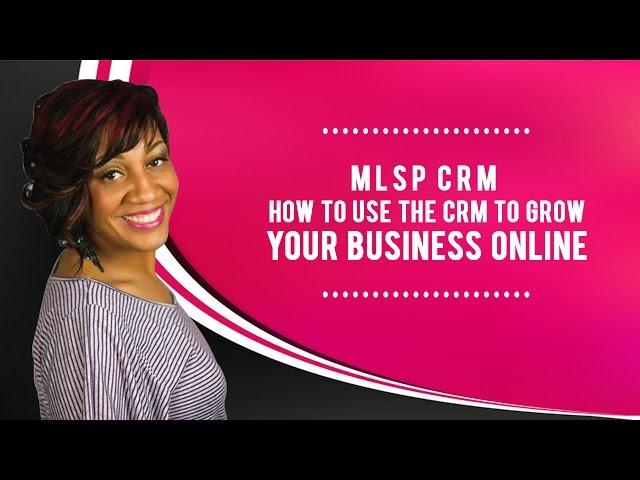 MLSP CRM - How To Use The CRM To Grow Your Business Online