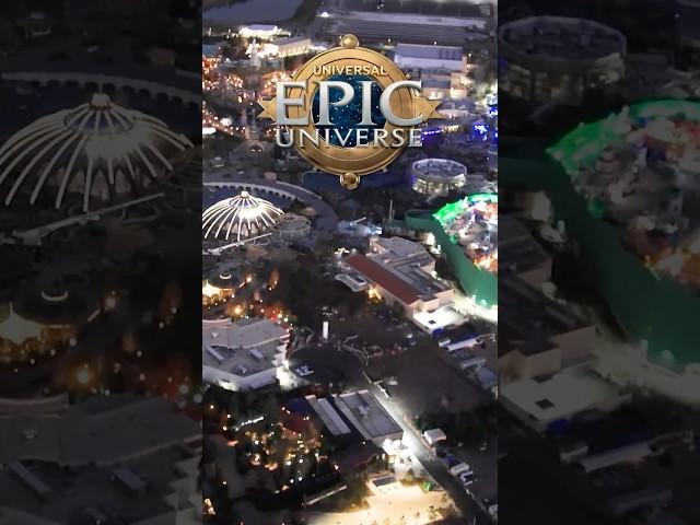 Epic Universe Nighttime Footage and Ride Testing #epicuniverse