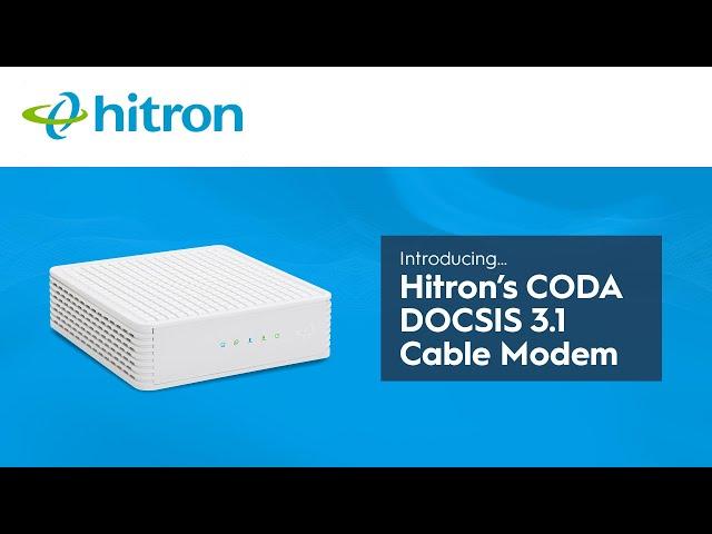 Introducing the CODA DOCSIS 3.1 Modem from Hitron