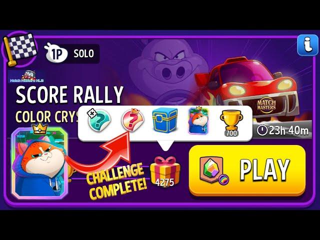 Score Rally Color Crystals Rainbow 4,275 points Match Masters Solo Challenge