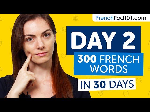 Day 2: 20/300 | Learn 300 French Words in 30 Days Challenge