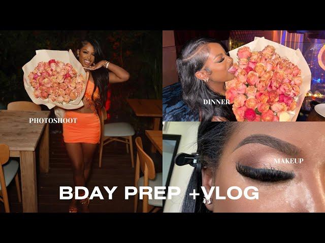 BDAY PREP + VLOG | NAILS, HAIR, PHOTOSHOOT, MIAMI DINNER ETC