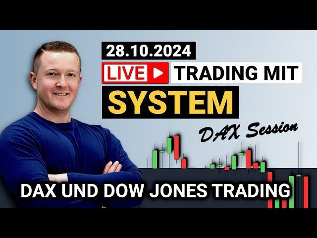 Mit 1.000€ zum beruflichen Börsenhandel mit Florian Kasischke - DAX Livetrading | 28.10.2024