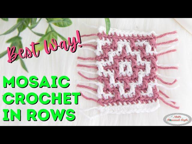 EASIEST Way to Overlay MOSAIC CROCHET In ROWS