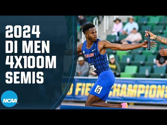 Men's 4x100m semifinals - 2024 NCAA track and field championship