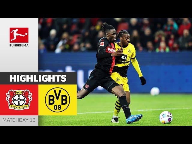 Hard Fight in the Top Game | Bayer Leverkusen - Dortmund 1-1 | Highlights | MD 13 – Bundesliga