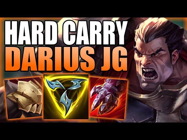 THIS IS HOW DARIUS JUNGLE CAN HARD CARRY THE AVERAGE SOLO Q PLAYER :D! - League of Legends Gameplay