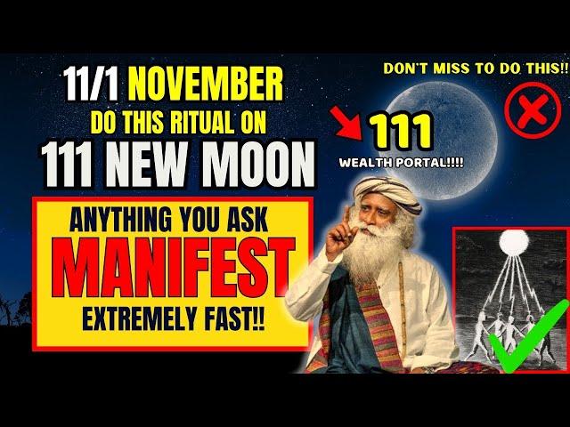 11/1 November 2024 New Moon MANIFESTATION Portal is Open!! Manifest Miracles️