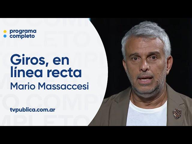 Mario Massaccesi en Giros, en línea recta