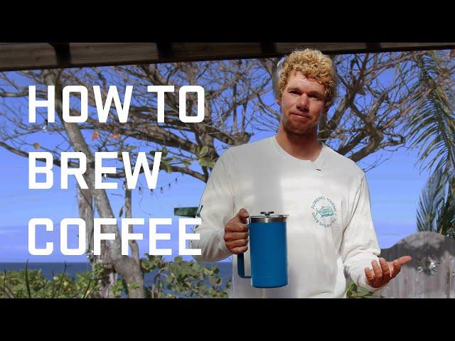 How To Brew Coffee in the YETI™ French Press with John John Florence @JJF