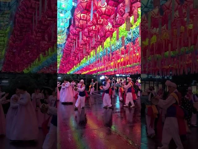 Performance for Celebrating Budda's Birthday in Korean Temple, Seoul