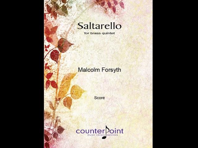 Saltarello for brass quintet by Malcolm Forsyth