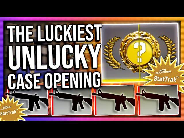 THE LUCKIEST UNLUCKY CASE OPENING EVER (INSANE CHANCE)