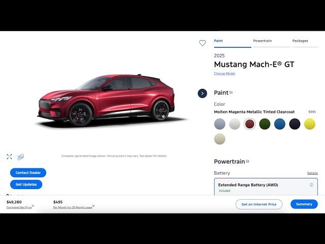 2025 Mustang Mach-E Order Guide