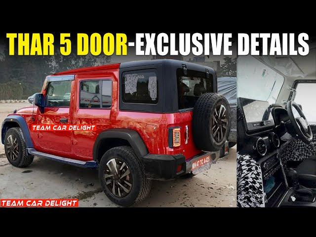 Thar 5 Door 2024 - All Details Out!