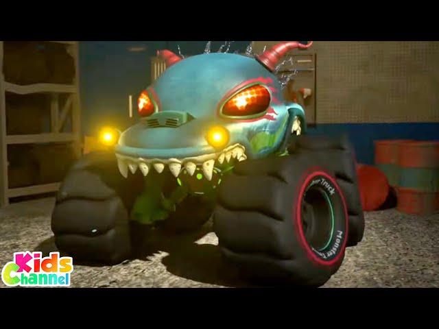 Scary Monster Truck, Clash Of Giants Boot + More Car Cartoon Videos for Children