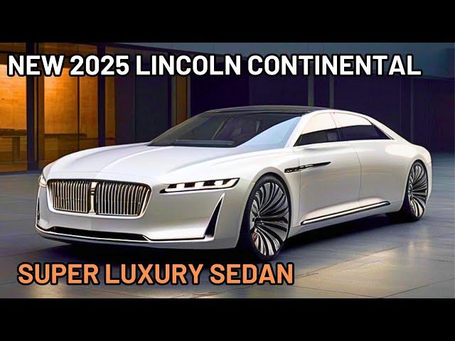 2025 Lincoln Continental Luxury Sedan Official Reveal - FIRST LOOK | Next-Generation!