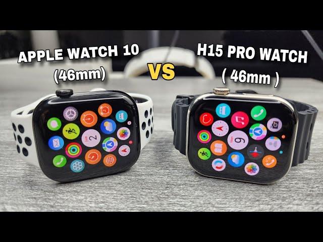 H15 PRO WATCH VS APPLE WATCH 10 - ($40 replica)