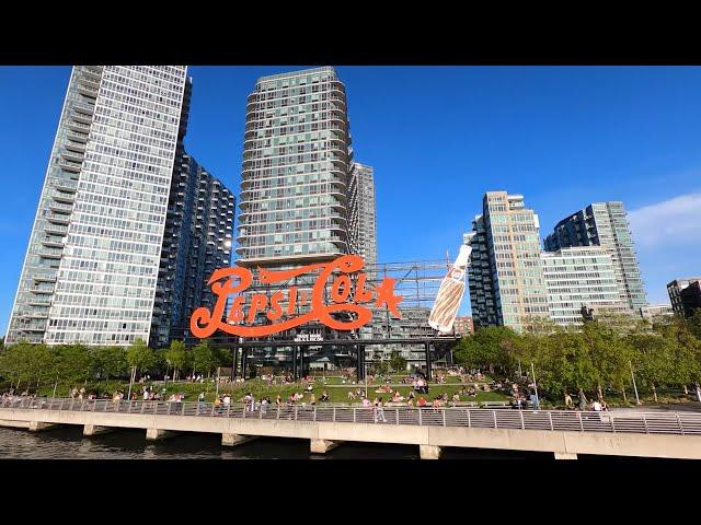 ⁴ᴷ⁶⁰ Walking NYC : Long Island City Gantry Plaza State Park & Hunter's Point South (May 16, 2020)