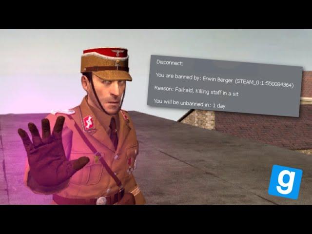 Banned For Trolling The Angry Admins Of Gmod 1942 RP