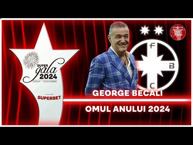 Gigi Becali - OMUL ANULUI! Patronul FCSB, DISCURS FURIBUND la Super Gala Fanatik 2024