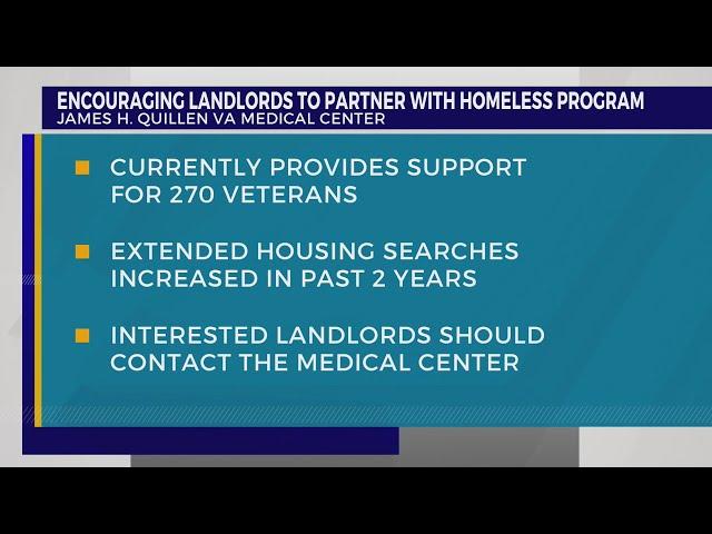 Landlords urged to take part in homeless veterans program