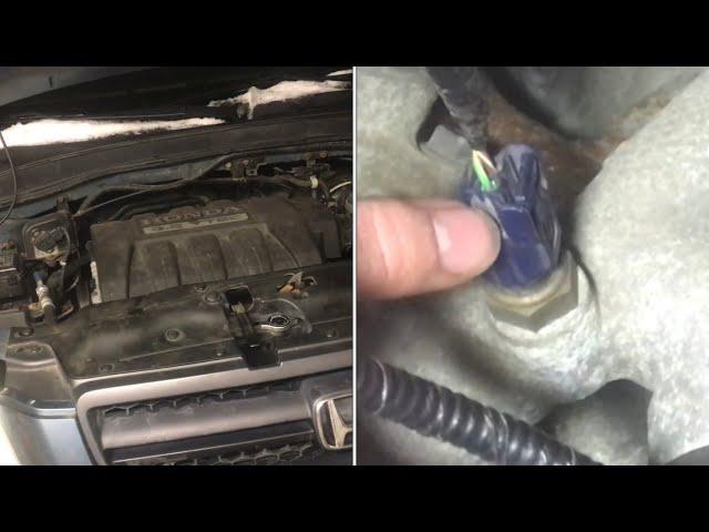 LOCATION of engine￼ coolant sensor “1” and “2” honda 3.5 (P02185 P02183 P0118) faulty ect