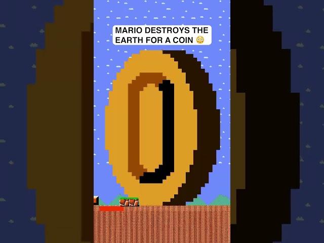 Mario destroys Earth for one Coin  #shorts #mario