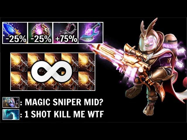 1 SHOT KILL Magic Sniper is Back! Crazy OC + Scepter + Khanda Build Non-Stop Assassinate WTF Dota 2