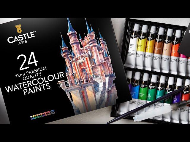 Castle Arts UK | 24 Piece Watercolour Paint Set