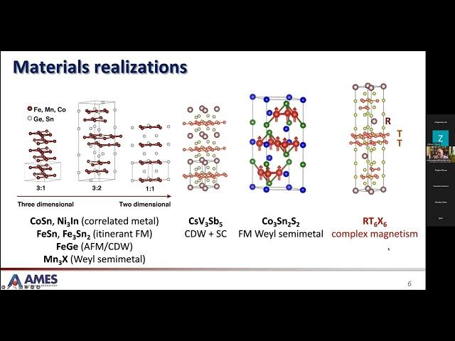 RCQM/FCMP: Rob McQueeney: Magnetism of the RMn6Sn6 kagome metals