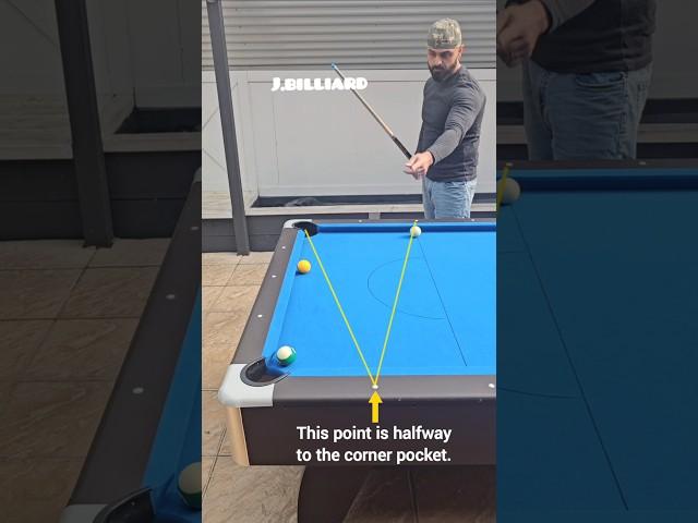 Easiest Way to Make a One-Rail Kick Shot #trickshots #8ballpool #billiards
