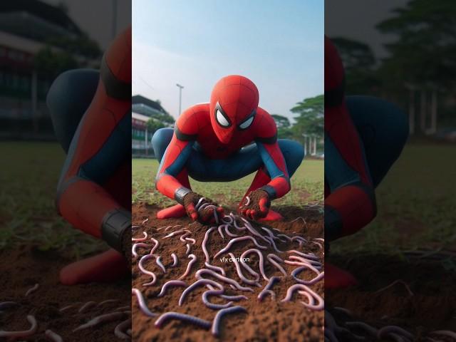 स्पाइडर-मैन डेडपूल और venom में से किसका पराठा अच्छा है!! #marvel #spiderman #shorts #avengers  #ai