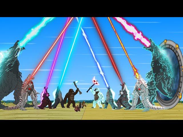 Team GODZILLA & KONG vs Evolution of Team BLACK SPACE Team GODZILLA: Power Levels - FUNNY CARTOON