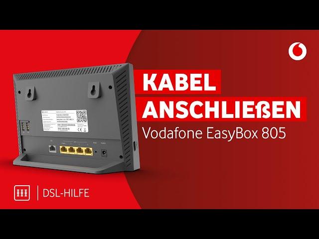 Vodafone EasyBox 805 anschließen