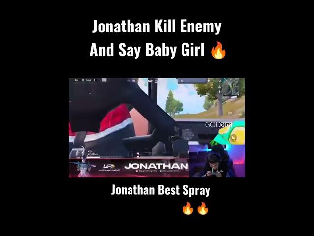 Jonathan 200 mitres Spray in car  #jonathan#jonathanlive#Godदादा#jonathanbgmi#sparkygaming#IphoneX