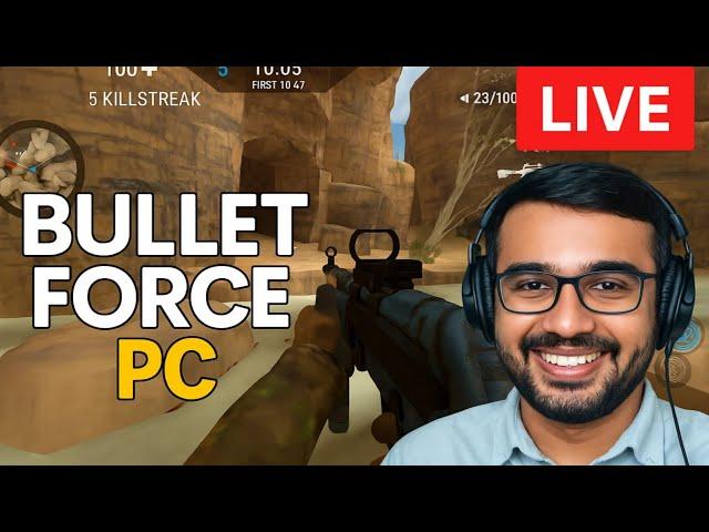  LIVE Bullet Force PC with FACECAM! - NOOB to PRO?