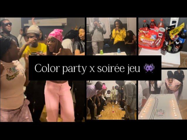 VLOG : COLOR PARTY & SOIRÉE JEU