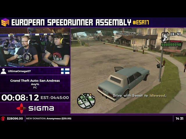 #ESA17 Speedruns - Grand Theft Auto: San Andreas [Any%] by UltimaOmega07