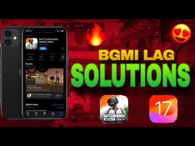 Iphone 11 Lag in Bgmi | Bgmi Lag Fix on iPhone| Ios 17 Bgmi Lag Fix | Iphone Bgmi Lag fix | Fps Drop