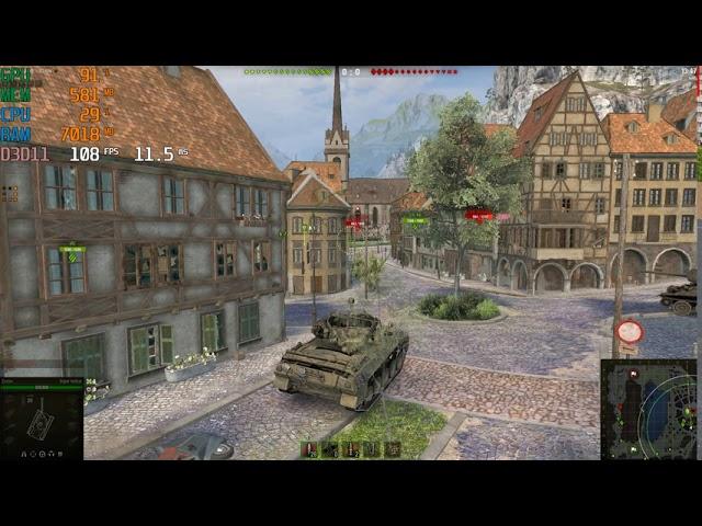 World of Tanks - Core i3-10100 + UHD Graphics 630 test FHD