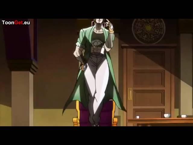 Caesar Zeppeli's extreme chair sitting (Eng Dub)