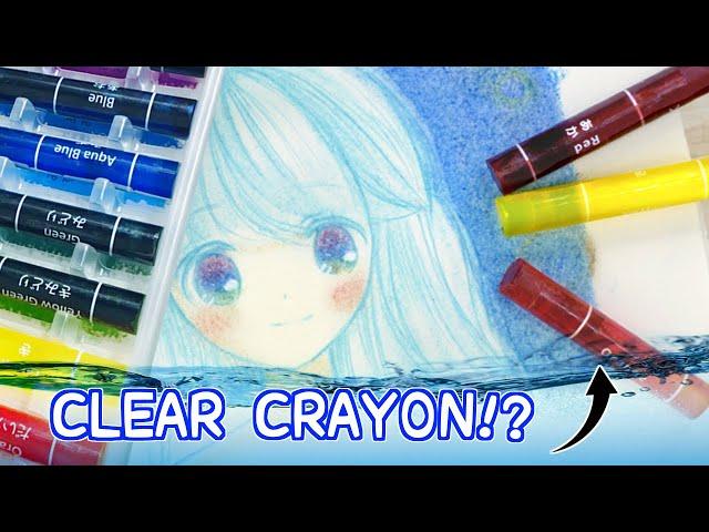 TESTING CLEAR CRAYONS!? Water Color Art with no WATER?